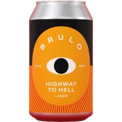 BRULO  Highway To Hell Lager Lager 0.5% - The Alcohol Free Co