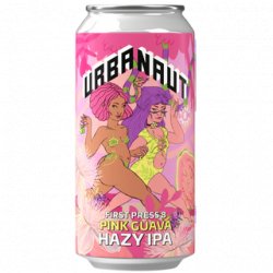 Urbanaut First Press 8 Pink Guava Hazy IPA 440ml - The Beer Cellar