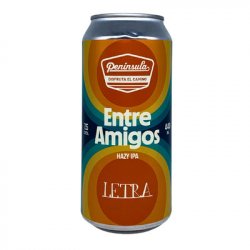 Península & Letra Entre Amigos Hazy IPA 44cl - Beer Sapiens