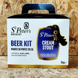 St Peters - Cream Stout - 36 Pint Beer Kit - Brewbitz Homebrew Shop