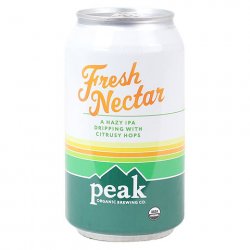 Peak Organic Fresh Nectar Hazy IPA - CraftShack