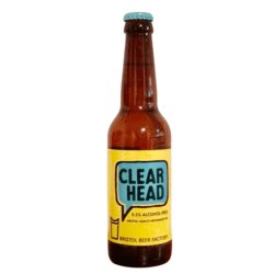 Bristol Beer Factory  Clear Head ALCOHOL-FREE IPA  0.5% ABV (bbf 0823) - The Alcohol Free Co