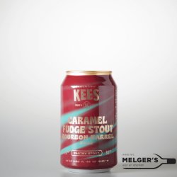 Kees  Caramel Fudge Stout Bourbon Barrel Aged 2022 Pastry Stout Blik 33cl - Melgers