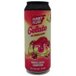 Funky Fluid Gelato: White Choc Lamponi Funky Fluid Gelato: White Choc Lamponi