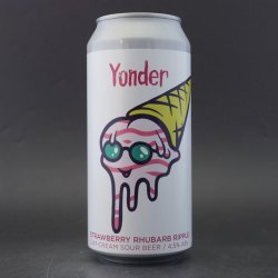 Yonder - Strawberry Rhubarb Ripple - 4.5% (440ml) - Ghost Whale