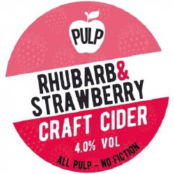 PULP Rhubarb & Strawberry Craft Cider PULP Rhubarb & Strawberry Craft Cider