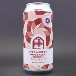 Vault City - Strawberry White Choc Crunch Doughnut - 4.1% (440ml) - Ghost Whale