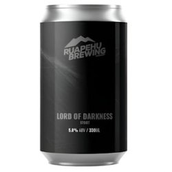 Ruapehu Brewing Lord Of Darkness Stout 330ml - The Beer Cellar