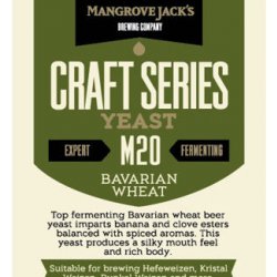 Levedura Mangrove Jacks M20 Bavarian Wheat 10g - Cerveja Artesanal