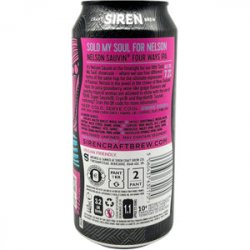 Siren Craft Brew Sold My Soul For Nelson