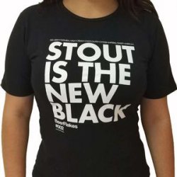 Camiseta  Stout is the New Black Feminina 2P - CervejaBox
