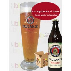 Paulaner Pack 6 botellas y 1 vaso - Cervezas Diferentes
