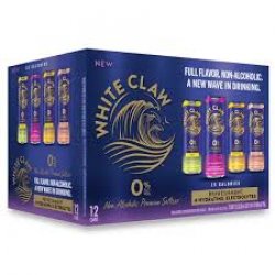 White Claw 0% Non-Alcoholic Premium Seltzer Variety Pack 24 pack12 oz cans - Beverages2u