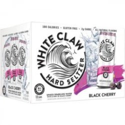 White Claw Black Cherry Hard Seltzer 12 pack12oz cans - Beverages2u