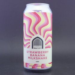 Vault City - Strawberry Banana Milkshake - 5.8% (440ml) - Ghost Whale