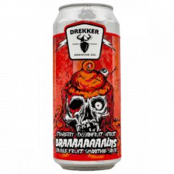 Drekker Brewing Company – Braaaaaaaains – Strawberry, Passionfruit, Apricot - Rebel Beer Cans