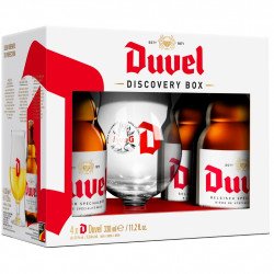 Estuche Duvel 4*33Cl + 1  Vaso - Cervezasonline.com