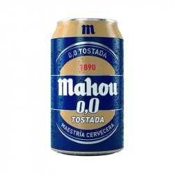 Cerveza Mahou 0,0 tostada Pack 24 latas 33cl. - En Copa de Balón