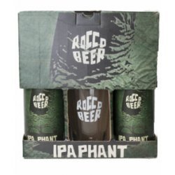 Cerveza Artesanal Rocco Beer Ipa Phant lata x 2 500ml + Vaso - Cachi