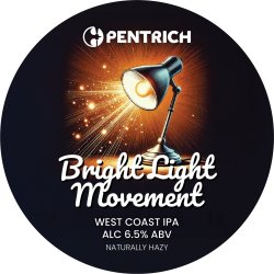 Pentrich Bright Light Movement West Coast IPA   - The Beer Garage