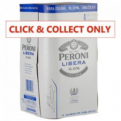 Peroni Libera 0.0% 4 pack - Whelehans Wines