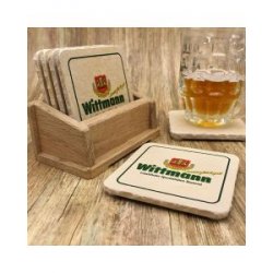 Brauerei Wittmann Landshut Bieruntersetzer aus Naturstein - Biershop Bayern