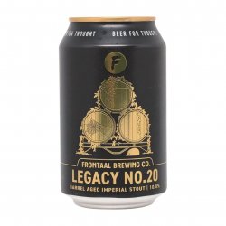 Frontaal Brewing Co. Legacy No. 20  BA Imperial Stout - Verdins Bierwinkel