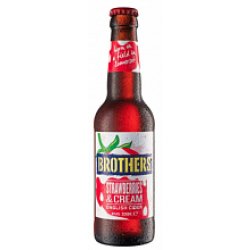 Сидр Brothers - Strawberry & Cream English Cider  500 мл, 4% - Пиво лучше - pivoluchshe