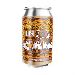 Amundsen Dessert in A Can - Chocolate Peanut Butter Caramel Brownie - Elings