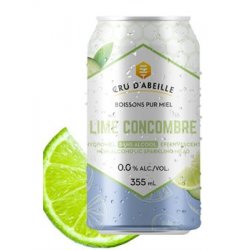 Cru DAbeille - Hydromel Lime Concombre Sans Alcool - Broue Ha Ha