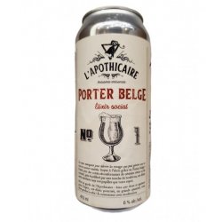 L Apothicaire - Porter Belge #1 - 473ml - La Bière à Boire