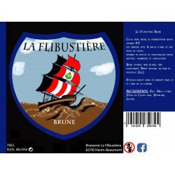 Flibustière Brune, bière stout 75cl - Beertastic