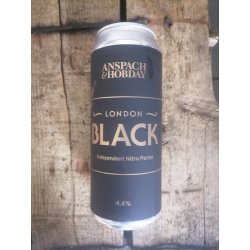 Anspach & Hobday London Black 4.4% (470ml can) - waterintobeer