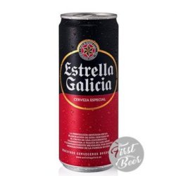 Bia Estrella Galicia 5.5% – Lon 330ml – Thùng 24 Lon - First Beer – Bia Nhập Khẩu Giá Sỉ