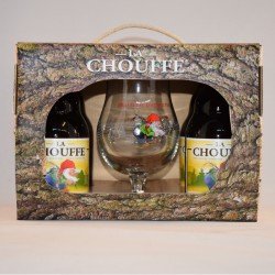 La chouffe 4 bottles + glass - Beeronweb