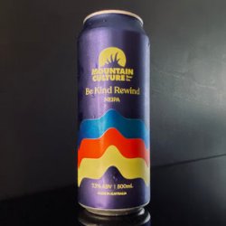 Mountain Culture Beer Co., Be Kind Rewind, 500ml - My Beer Dealer