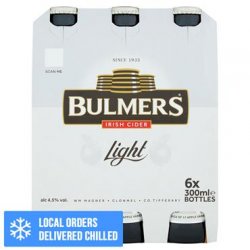 Bulmers Light Irish Cider 6 x 300ml Bottles - Carry Out Off Licence