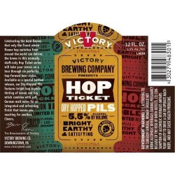 Victory Hop Ticket Dry Hopped Pils - CraftShack