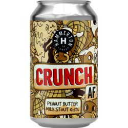Hammerton Crunch AF Alcohol Free Peanut Butter Milk Stout 330ml (0.3%) - Indiebeer