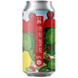 Brew York Red Light, Green Light Wild Strawberry & Kiwi Sour 440ml (5.5%) - Indiebeer