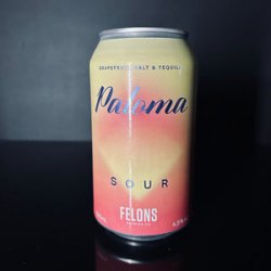 Felons, Paloma Sour: Grapefruit, Salt & Tequila, 355ml - My Beer Dealer