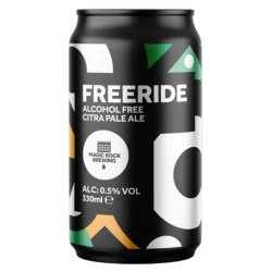 Magic Rock Brewing Co  FREERIDE, CITRA PALE ALE  0.5% - The Alcohol Free Co