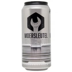 Moersleutel Craft Brewery Barcode: Silver & Jet Black