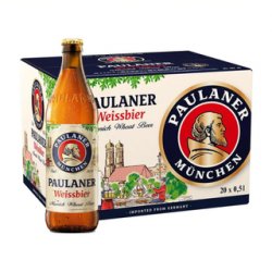 Paulaner Hefe Weissbier Naturtrub 500ml 20pk BB Feb 2025 - The Beer Cellar