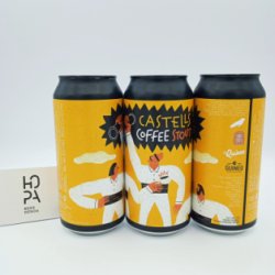 LA QUINCE & GUINEU & COFFEE ROASTERS HARMONY Castells Coffee Stout Lata 44cl - Hopa Beer Denda