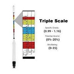 Densímetro triple escala Color - Minicervecería