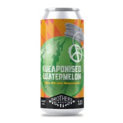 Brothers Beer Weaponised Watermelon Hazy IPA 440ml - The Beer Cellar