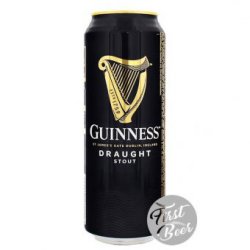 Bia Guinness Draught Stout 4.1% – Lon 440ml – Thùng 24 Lon - First Beer – Bia Nhập Khẩu Giá Sỉ