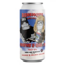 Behemoth Hop Buddies Wayne & Garth Hazy IPA 440ml BB 180723 - The Beer Cellar