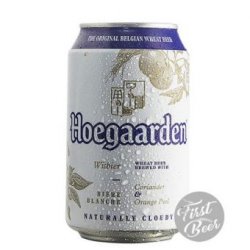 Bia Hoegaarden White 4.9% – Lon 330ml – Thùng 24 Lon - First Beer – Bia Nhập Khẩu Giá Sỉ